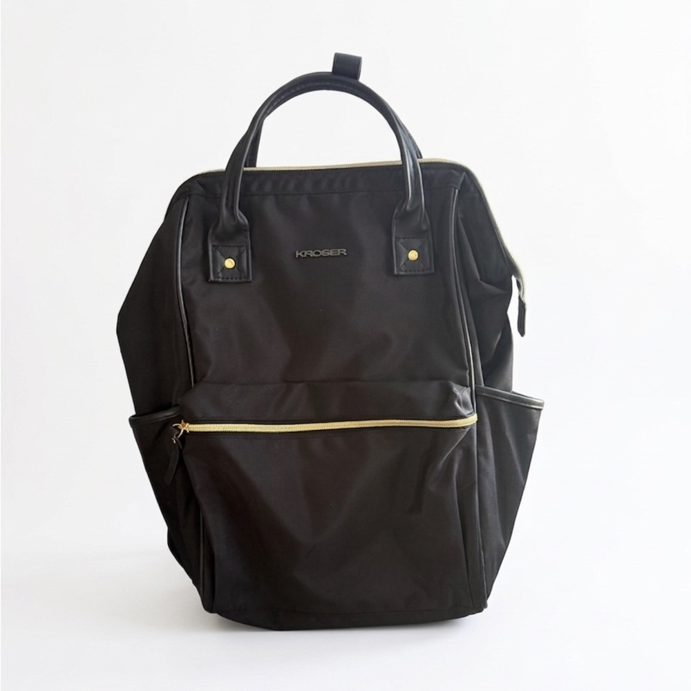 KROSER Women’s Black Backpack Tote - Stylish Everyday Carry